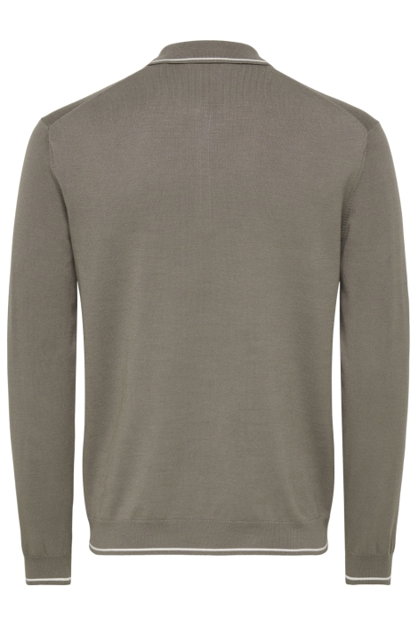 Only & Sons camel heren polo | Achteraanzicht