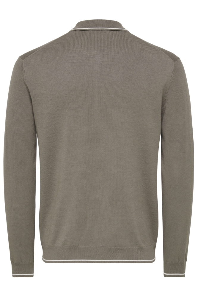 Only & Sons camel heren polo | Achteraanzicht