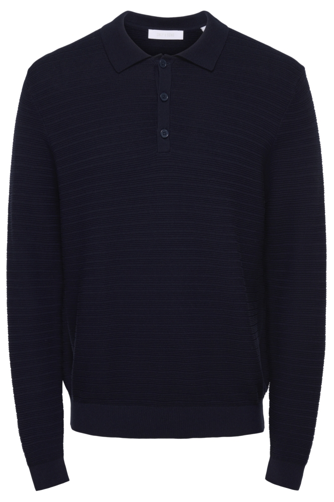 Only & Sons blauwe heren polo | Vooraanzicht