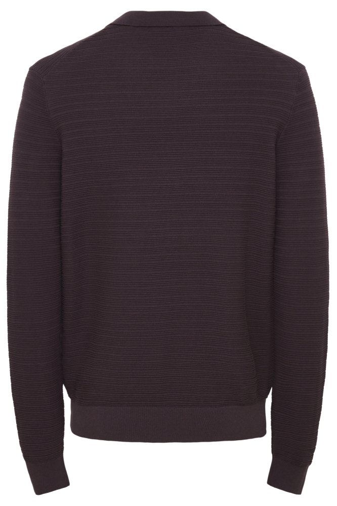 Only & Sons bordeaux heren polo | Achteraanzicht