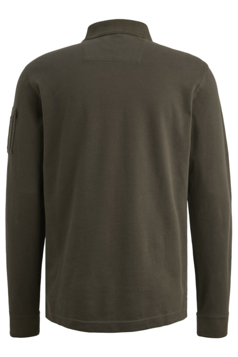 PME legend bruine heren polo | Achteraanzicht