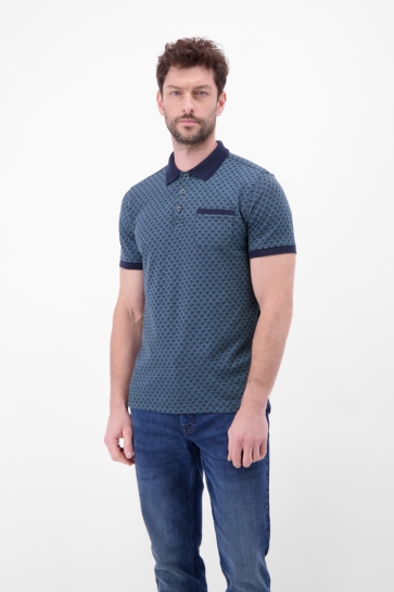 Lerros Polo POLOSHIRT MET ALLOVER PRINT 2633226 485
