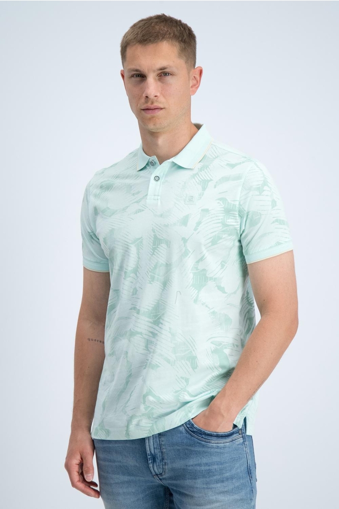 Gabbiano groene heren polo | Model vooraanzicht