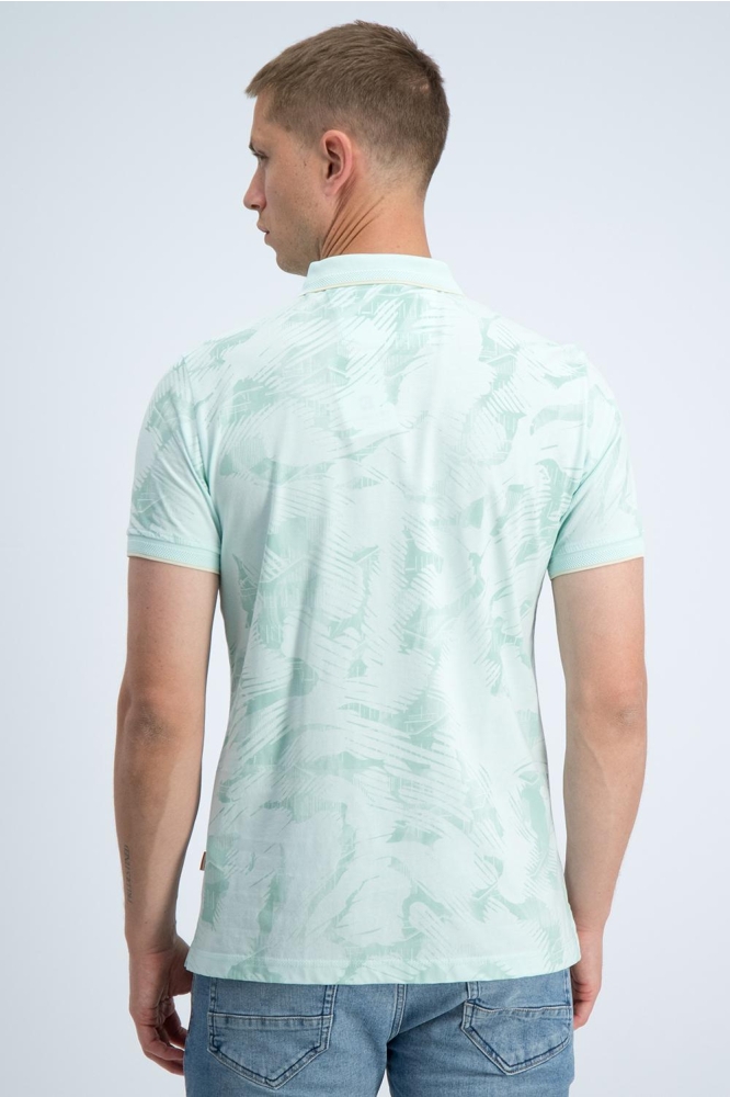 Gabbiano groene heren polo | Model achteraanzicht
