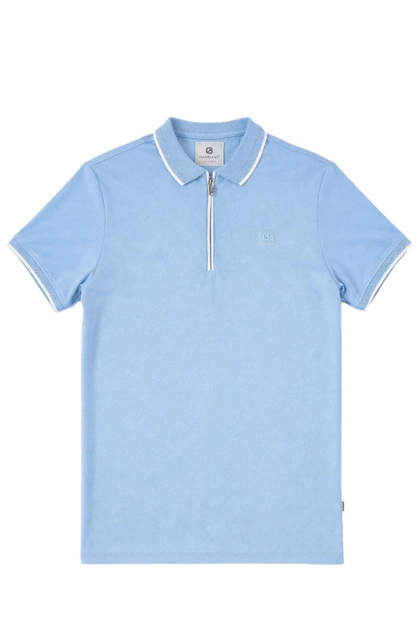 Gabbiano blauwe heren polo | Vooraanzicht