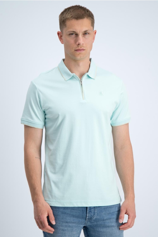 Gabbiano groene heren polo | Model vooraanzicht