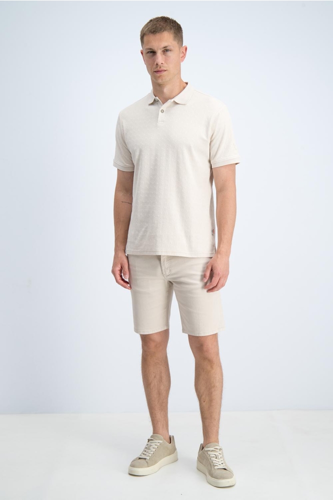 Gabbiano beige heren polo | Model