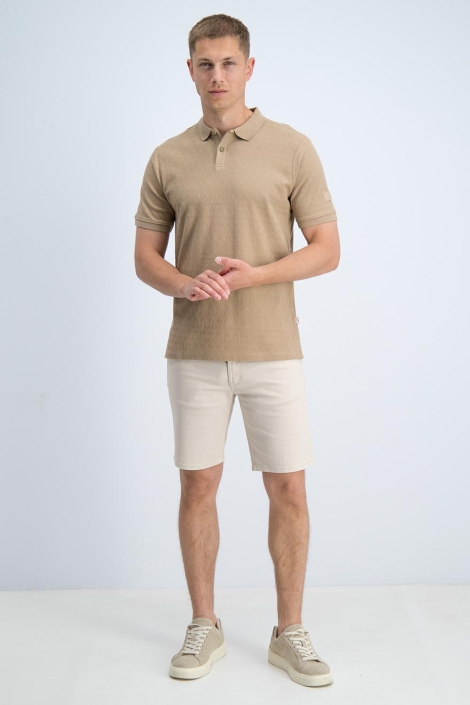 Gabbiano camel heren polo | Model