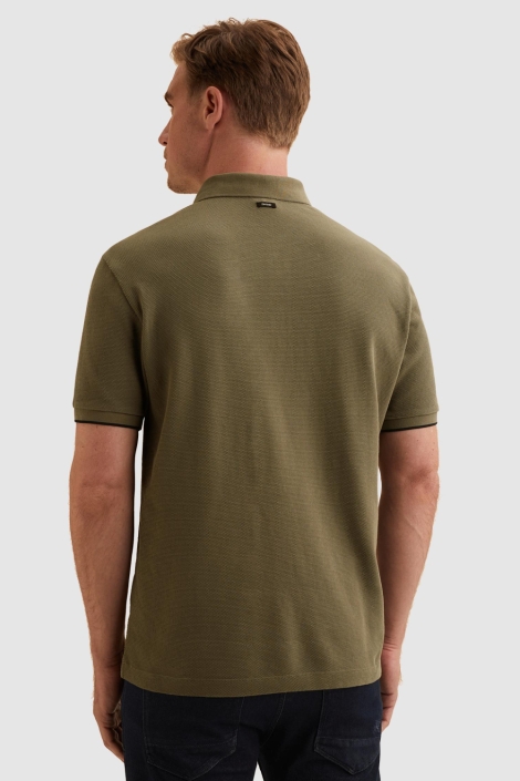 Vanguard groene heren polo | Model achteraanzicht