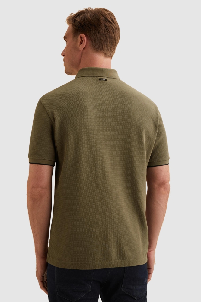 Vanguard groene heren polo | Model achteraanzicht