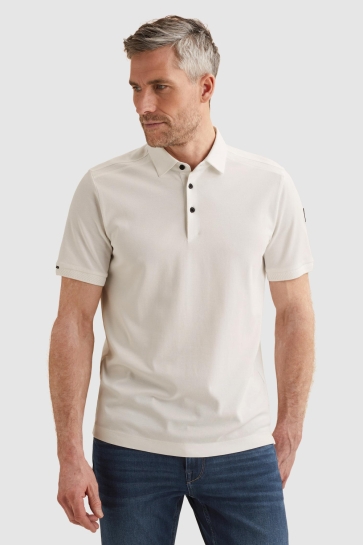 Vanguard short sleeve polo raschel interloc Wit