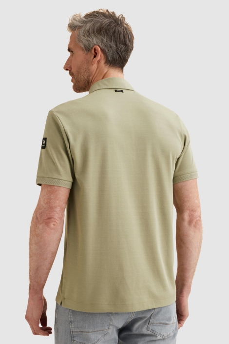 Vanguard groene heren polo | Model achteraanzicht