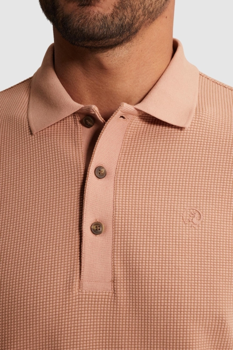 Cast Iron oranje heren polo | Unique Selling Point