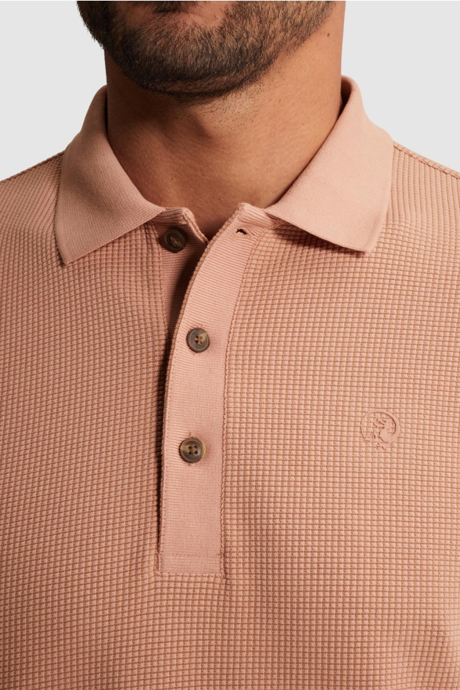 Cast Iron oranje heren polo | Unique Selling Point