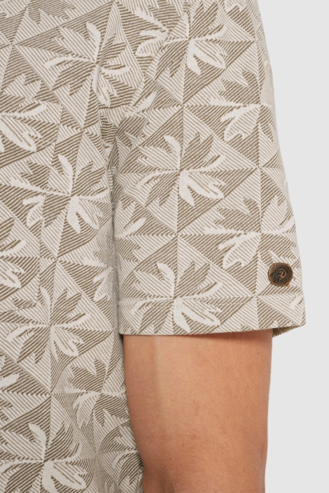 Cast Iron beige heren polo | Unique Selling Point