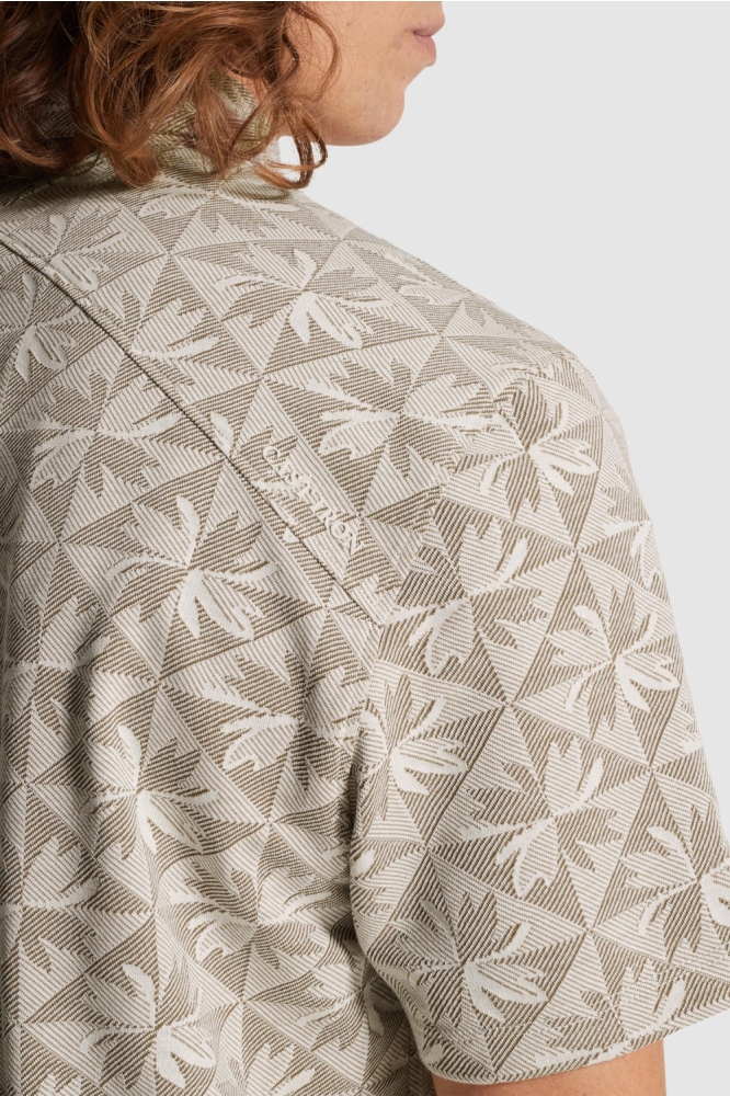 Cast Iron beige heren polo | Kleurstaal