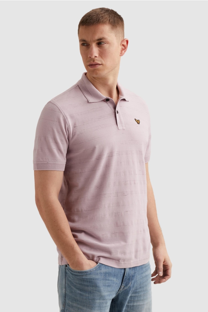 PME legend roze heren polo | Model vooraanzicht