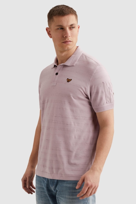 PME legend roze heren polo | Model zijaanzicht