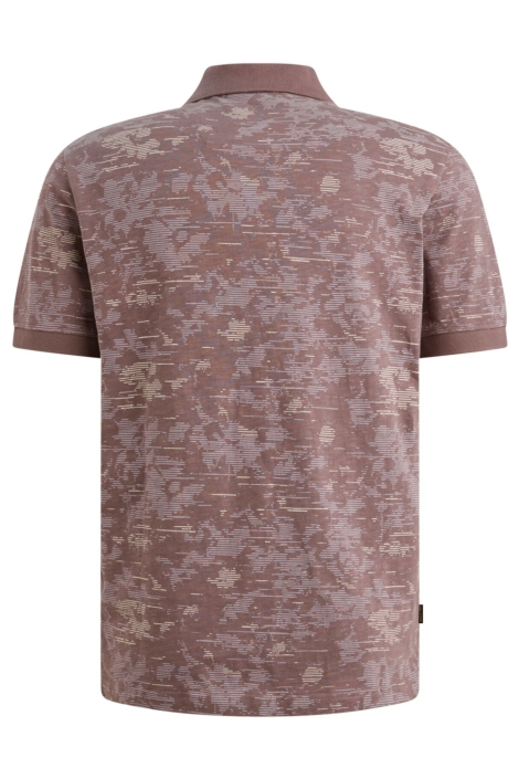 PME legend paarse heren polo | Achteraanzicht