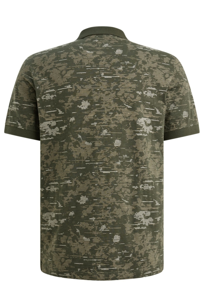 PME legend groene heren polo | Achteraanzicht