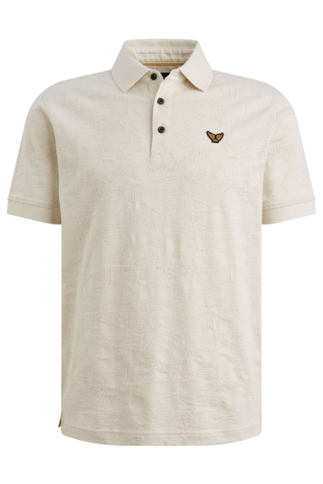 PME legend beige heren polo | Vooraanzicht