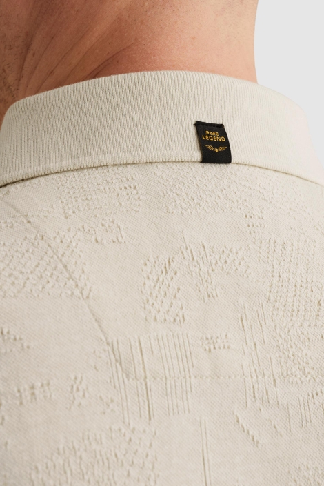 PME legend beige heren polo | Kleurstaal