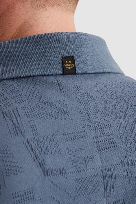 PME legend blauwe heren polo | Kleurstaal