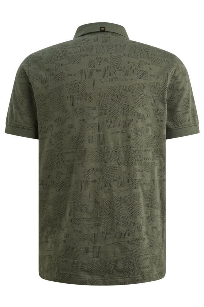 PME legend groene heren polo | Achteraanzicht