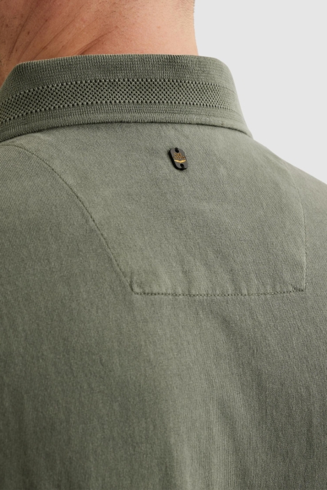 PME legend groene heren polo | Close up