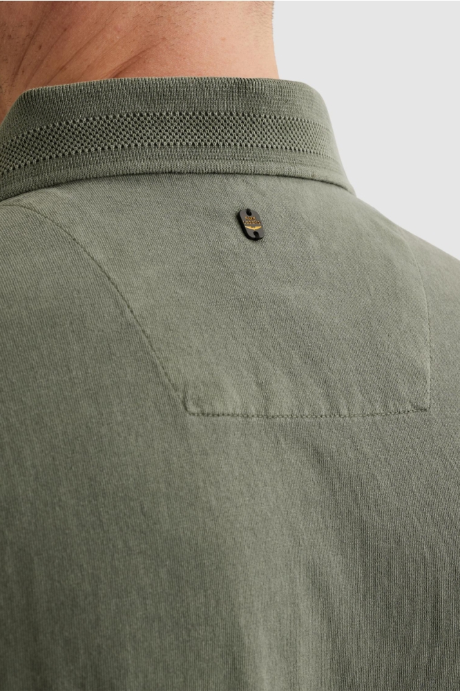 PME legend groene heren polo | Close up