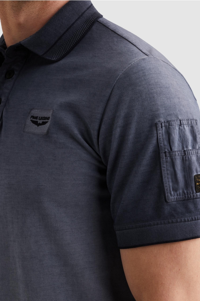 PME legend blauwe heren polo | Kleurstaal