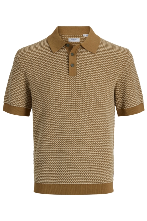 Jack & Jones oranje heren polo | Vooraanzicht