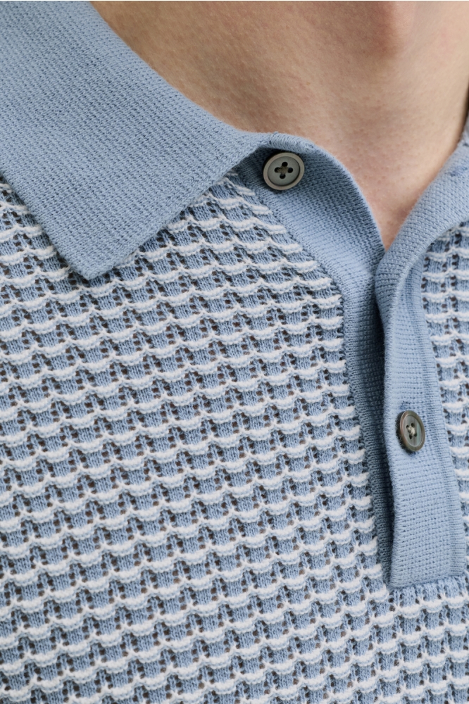 Jack & Jones blauwe heren polo | Kleurstaal