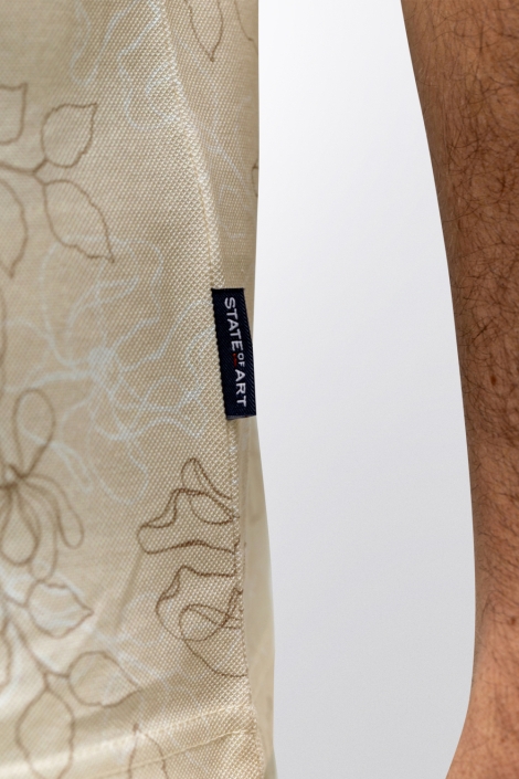 State of Art beige heren polo | Unique Selling Point