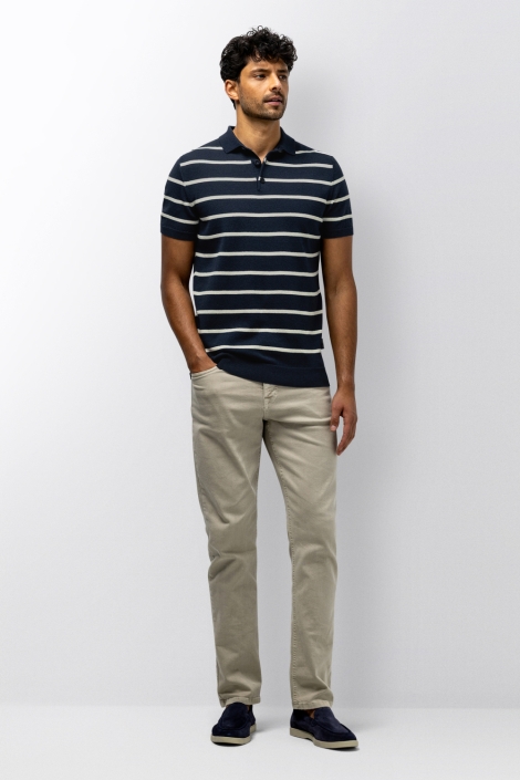 State of Art blauwe heren polo | Model