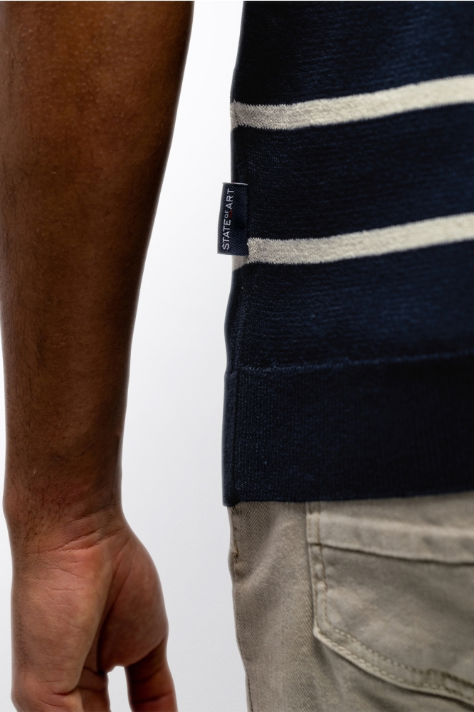 State of Art blauwe heren polo | Unique Selling Point