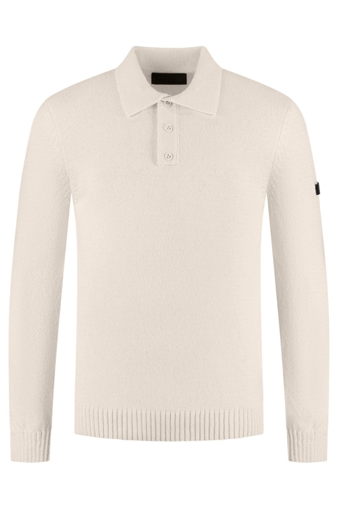 Malelions beige heren polo | Vooraanzicht