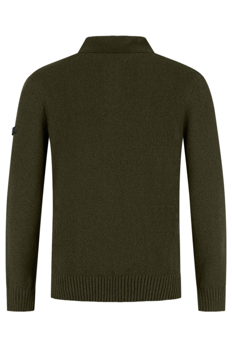 Malelions groene heren polo | Achteraanzicht