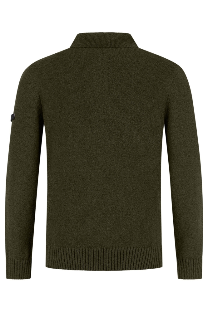 Malelions groene heren polo | Achteraanzicht