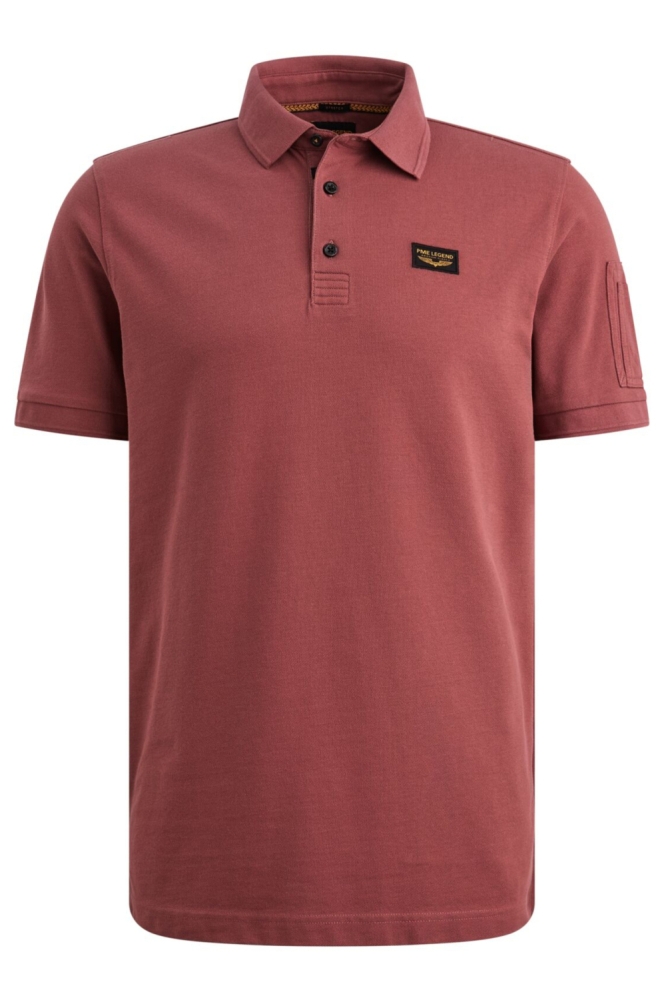 PME legend bordeaux heren polo | Vooraanzicht