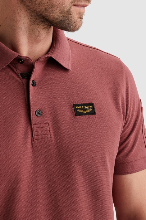 PME legend bordeaux heren polo | Unique Selling Point