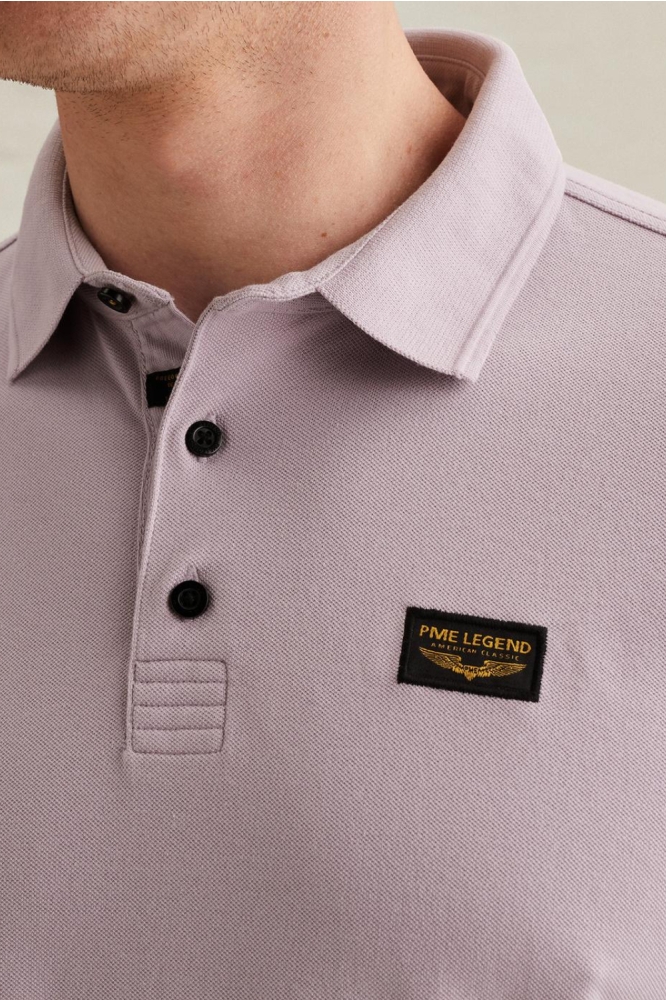 PME legend paarse heren polo | Close up