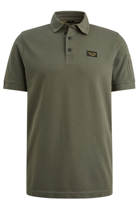 PME legend groene heren polo | Vooraanzicht