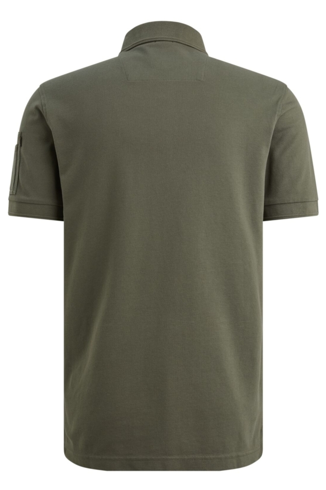 PME legend groene heren polo | Achteraanzicht