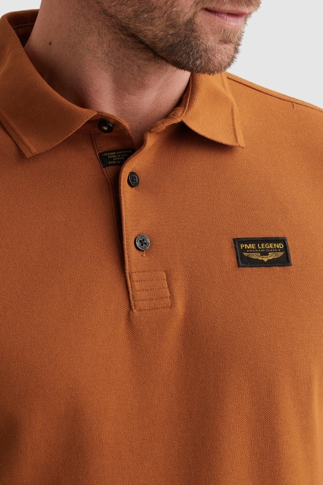 PME legend cognac heren polo | Close up