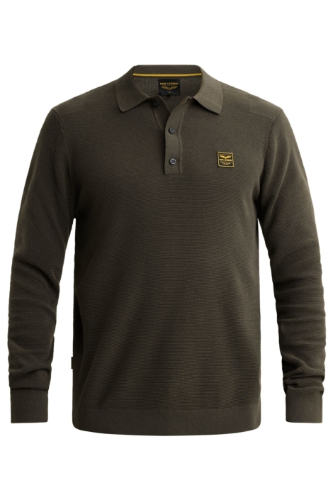 PME legend groene heren polo | Vooraanzicht