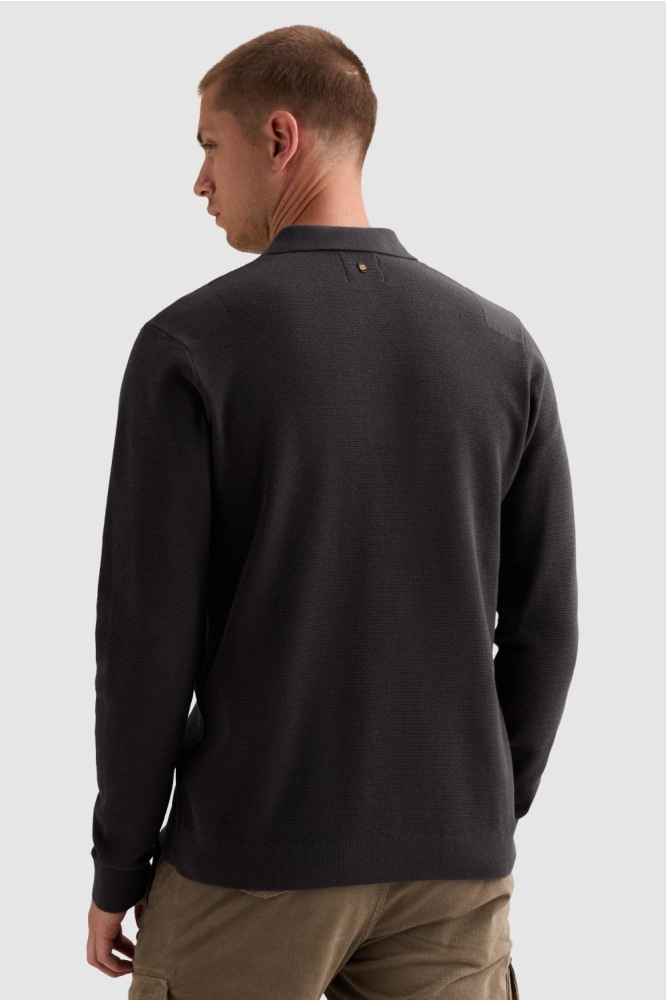 PME legend grijze heren polo | Model achteraanzicht
