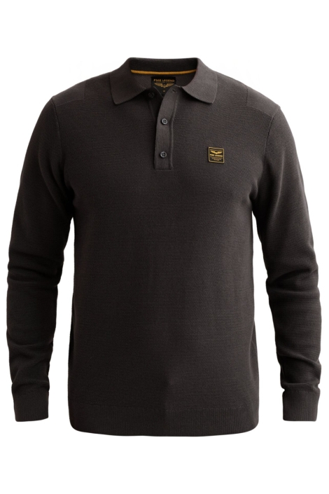 PME legend grijze heren polo | Vooraanzicht