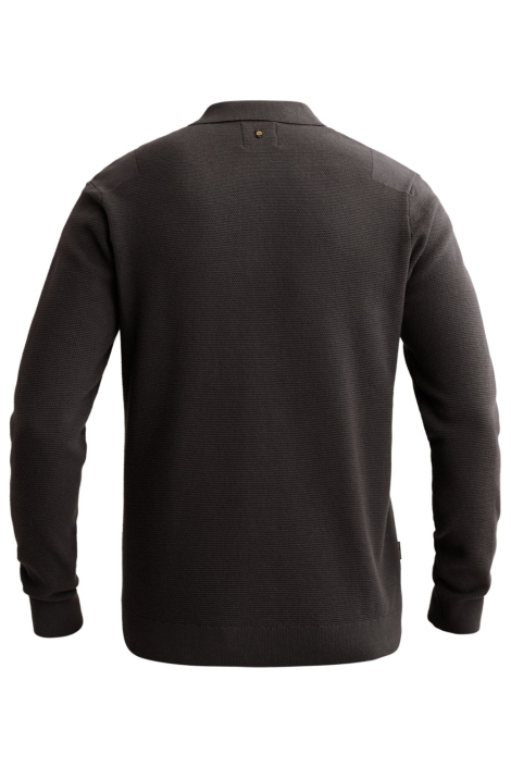 PME legend grijze heren polo | Achteraanzicht