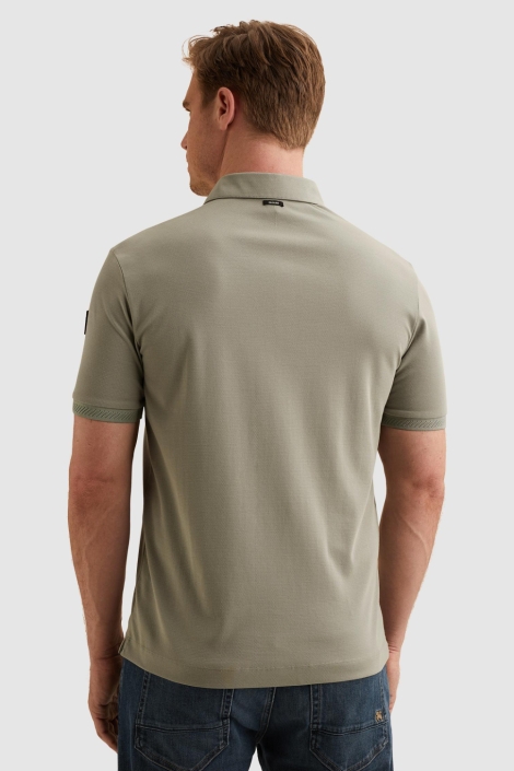 Vanguard groene heren polo | Model achteraanzicht